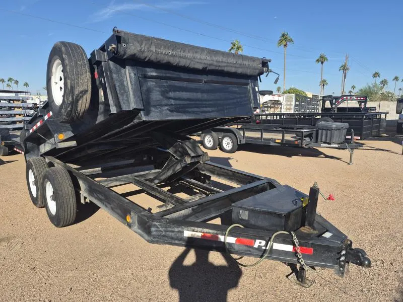 2020 PJ Trailers 12'x83" Low Pro Dump, 2x7000 Axles Dump Trailer