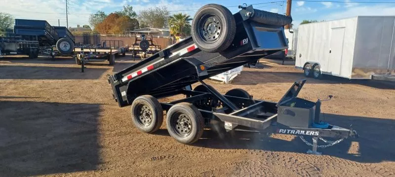 2025 PJ Trailers 10x60 Tandem Axle, 7K GVWR, Utility Dump, 18" Sides Dump Trailer
