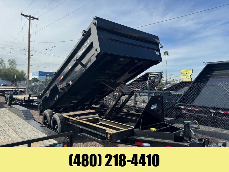 2024 Iron Bull Trailers 16ft Iron Bull Dump 2Ft Walls Dump Trailer