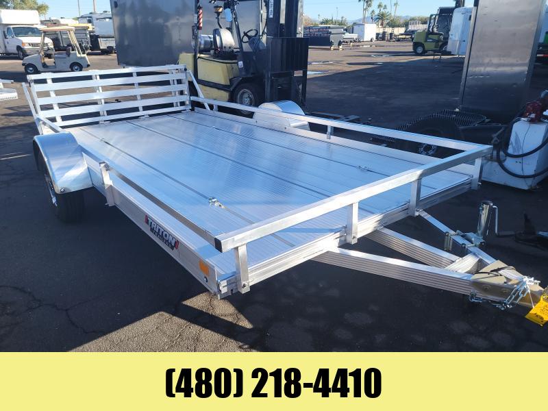2024 Triton 81x14 Aluminum Utility Trailer Flatbed, Dump, Utility and