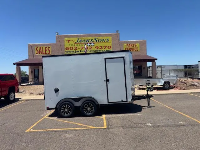 2025 Compass 12x7 Indigo DLX, 7K GVWR, Ramp Door, Black Trim Cargo / Enclosed Trailer