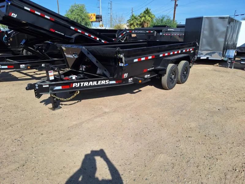 2026 PJ Trailers 16x83 Tandem Axle, 14K GVWR, Low Pro Dump, 24" Sides Dump Trailer