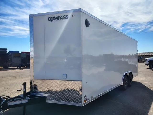 2026 Compass 20x8.5 Jasper SE Car Hauler, 10K GVWR, Ramp Door, A/C, White Wall / Ceiling, RTP Floor Other Trailer