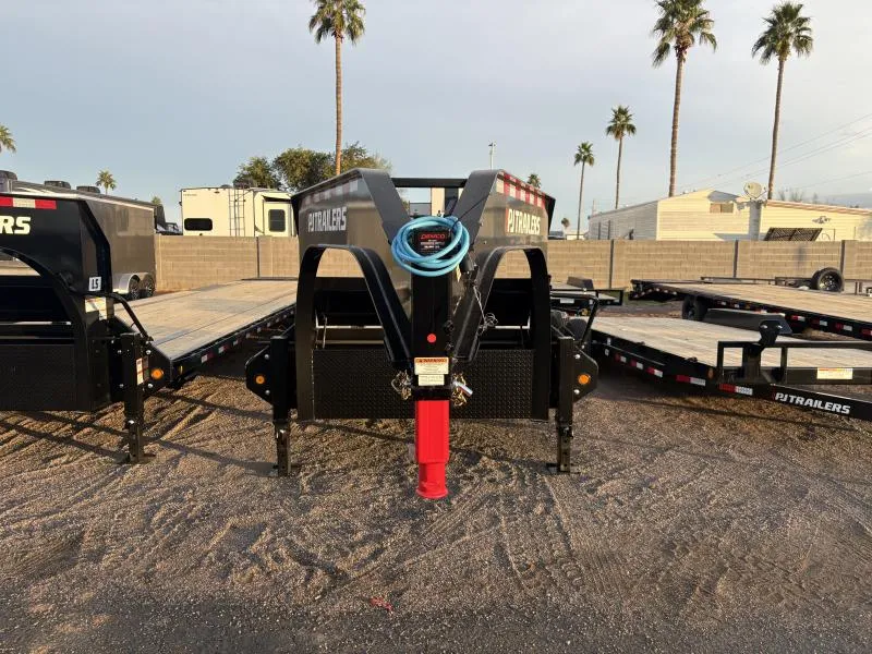 2026 PJ Trailers 40' Gooseneck Low-Pro Flatdeck with Singles, 15K GVWR Other Trailer