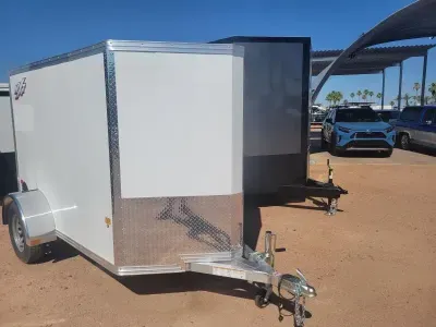 2025 ALCOM 08x5 All Aluminum NXT Enclosed, 3K GVWR, Ramp Door Cargo / Enclosed Trailer