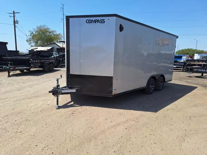 2026 Compass 16x8.5 Jasper SE, 7K GVWR, Ramp Door Cargo / Enclosed Trailer