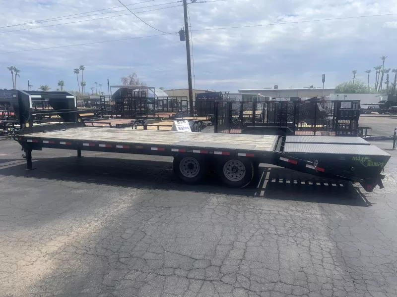 2019 Other 102"X25' Gooseneck, Max Ramps, 2x7k Axles Equipment Trailer