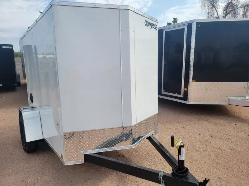 2026 Compass 08x5 Indigo DLX, 3K GVWR, Ramp Door Cargo / Enclosed Trailer