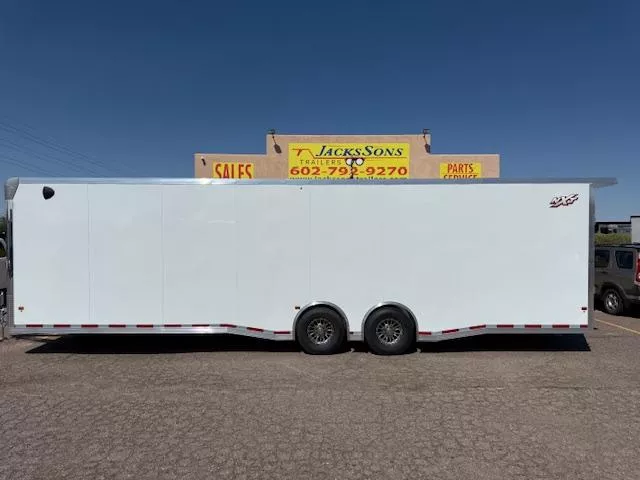 2026 ALCOM 32x8.5 All Aluminum NXT Car Hauler, 14K GVWR, Ramp Door Cargo / Enclosed Trailer