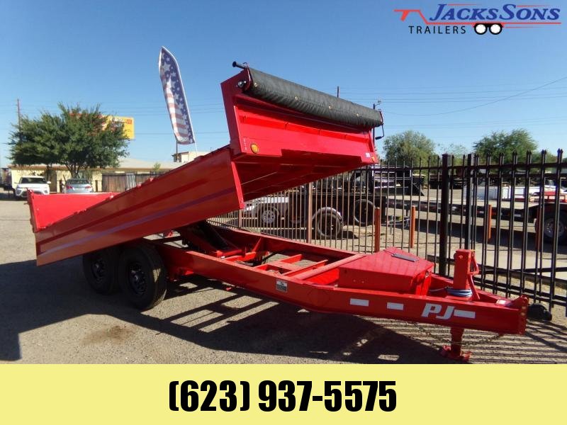 2021 PJ Trailers 14FT DECKOVER DUMP 14K RED POWDER COAT Dump Trailer 2021 PJ Trailers 14FT DECKOVER DUMP 14K RED POWDER COAT Dump Trailer