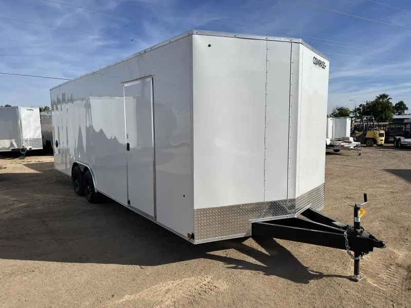 2026 Compass 24x8.5 Indigo DLX Car Hauler, 10K GVWR, 6" Extra Height, Ramp Door Other Trailer