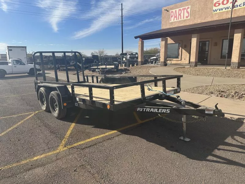 2025 PJ Trailers 16x77 Tandem Axle, 7K GVWR, Channel Utility Equipment Trailer