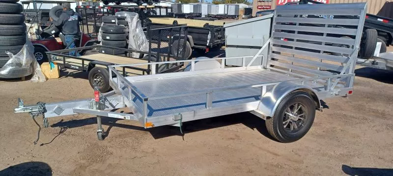 2025 Carry-On 10x6.5 ALL ALUMINUM Utility, Aluminum Deck, Aluminum Rims, Torsion Axle Utility Trailer