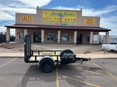 2025 PJ Trailers 08x60 Single Axle 3K GVWR Channel Utility Equipment Trailer