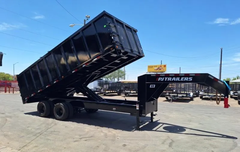2026 PJ Trailers 20x102 Tandem Axle, 25K GVWR, Gooseneck Dump w/Duals, 48" Sides Dump Trailer