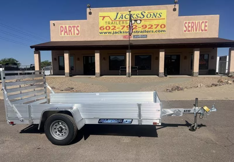 2026 Aluma 10x63 All Aluminum, 2K GVWR, Single Axle-6310ESA-S-TG Equipment Trailer