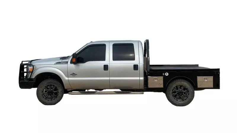 2025 Crownline (Hay Beds) Crownline SKS57 Skirted, Single-Wheel, Long Bed (8′ 6″ x 84″-57″ CTA) Flat Decks