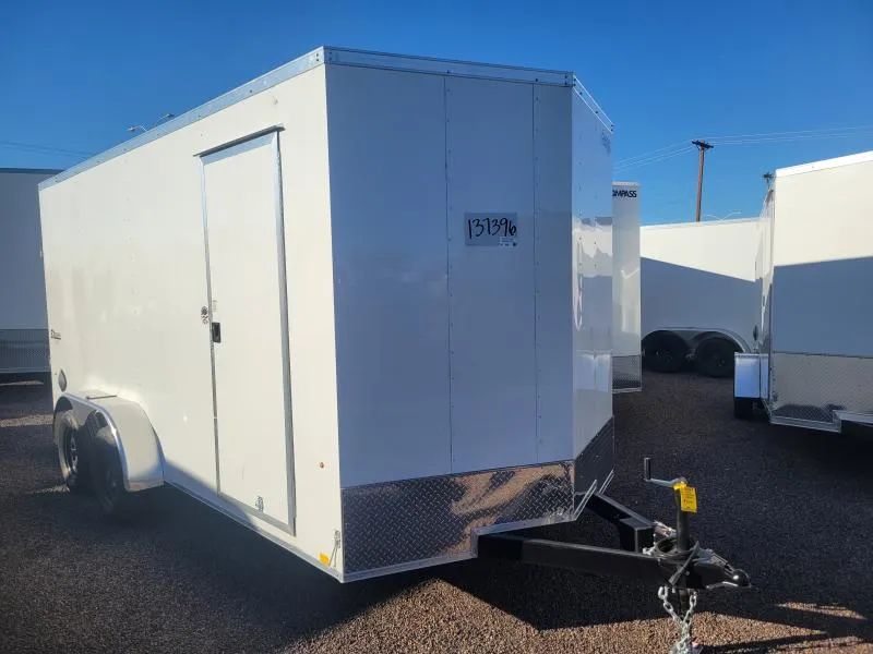 2026 Cargo Mate 16x7 EX DLX, 7K GVWR, Ramp Door-DMG to Fender Discounted Other Trailer