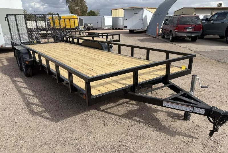2025 Echo Trailers 20X7 Echo Advantage ATV Trailer Wood Deck Equipment Trailer