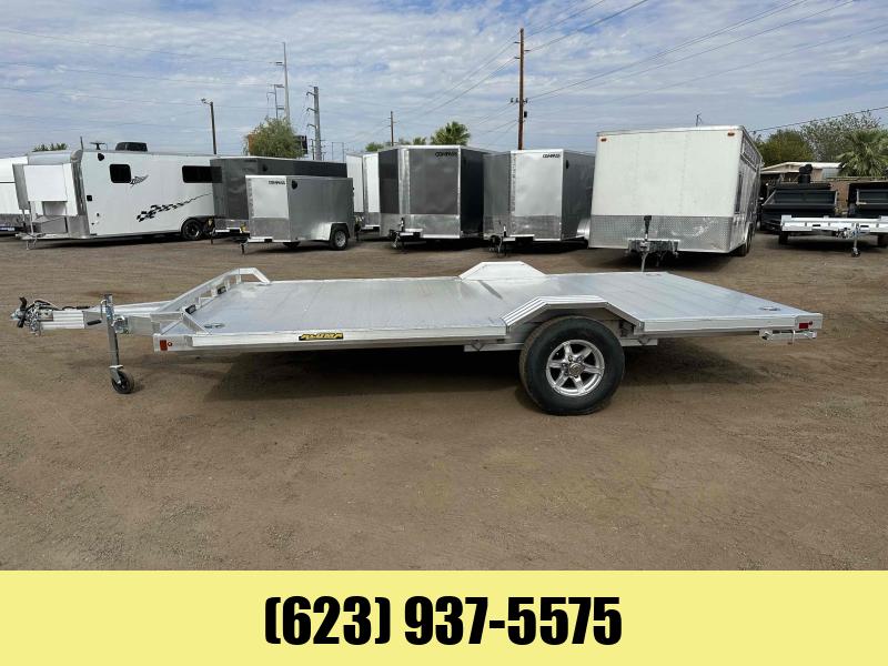 2024 Aluma WB15H Drive Over Fender Aluminum Utility Trailer Flatbed
