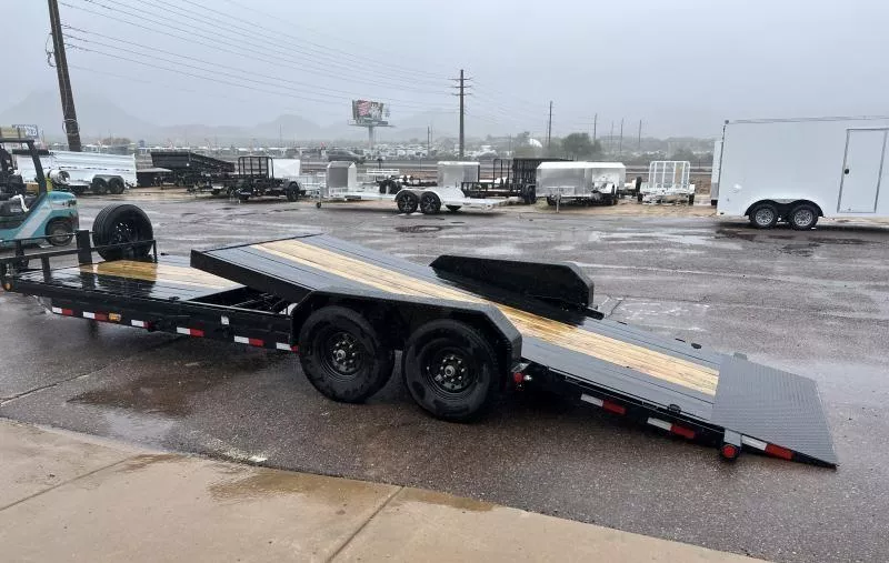 2025 PJ Trailers 22x82 HD Equipment Tilt, 16K GVWR, 14PLY, Blackwood Deck Other Trailer