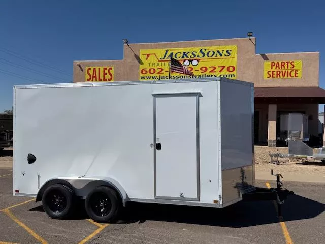 2025 Compass 14x7 Jasper SE, 7K GVWR, Rear Doors Cargo / Enclosed Trailer