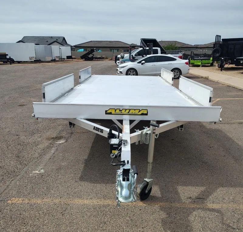 2027 Aluma 16x88 All Aluminum, 4.4K GVWR, Tandem Axle, ATV Ramp (A8816TA-EL-R) Other Trailer