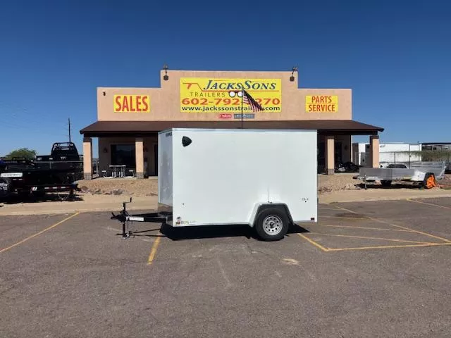 2025 Compass 10X6 Indigo DLX Flat Top V-Nose, 3K, White, RD Cargo / Enclosed Trailer
