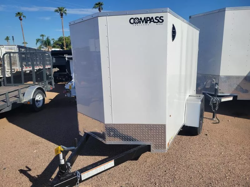 2026 Compass 08x5 Indigo DLX, 3K GVWR, Ramp Door Cargo / Enclosed Trailer
