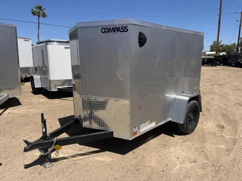 2026 Compass 8x5 Indigo DLX, 3K GVWR, Ramp Door, 6" Reduced Height Other Trailer
