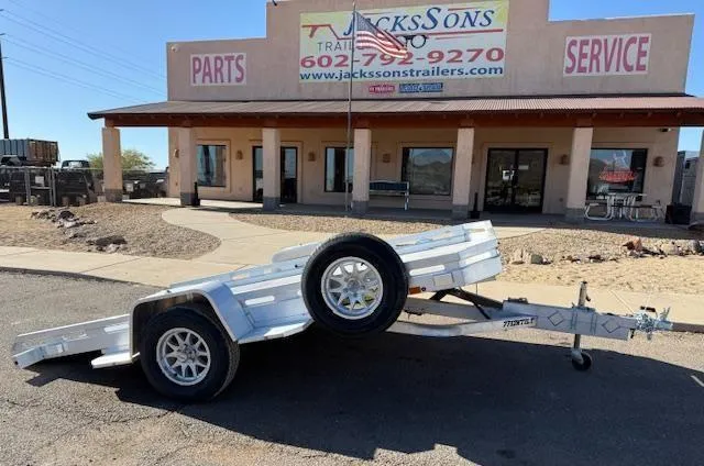 2027 Aluma 12x77 All Aluminum, 3K GVWR, Heavy Tilt Single Axle, (7712H-TILT-S) Other Trailer