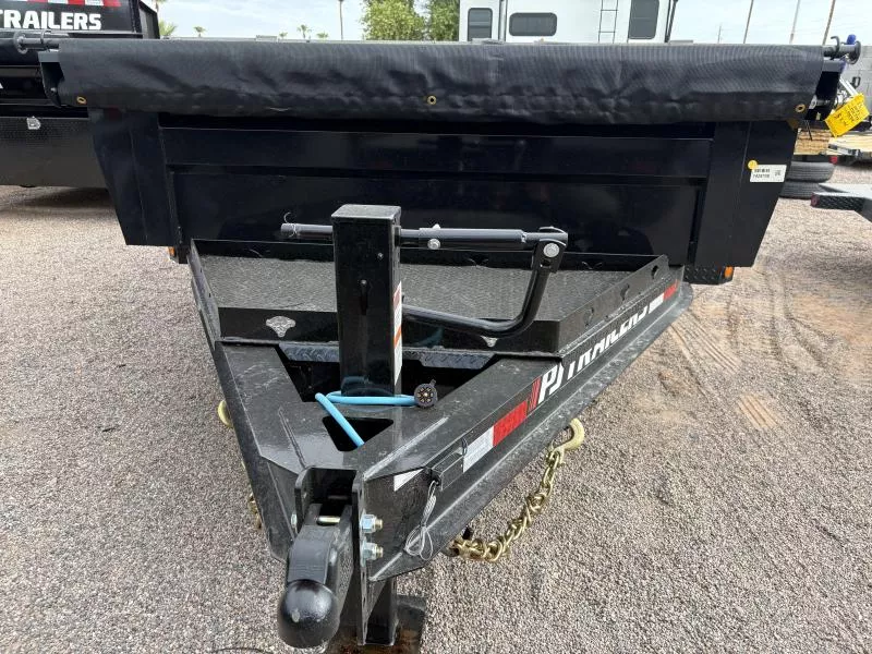 2026 PJ Trailers 16x83 Tandem Axle, 14K GVWR, Gooseneck Low Pro Dump, 24" Sides Dump Trailer