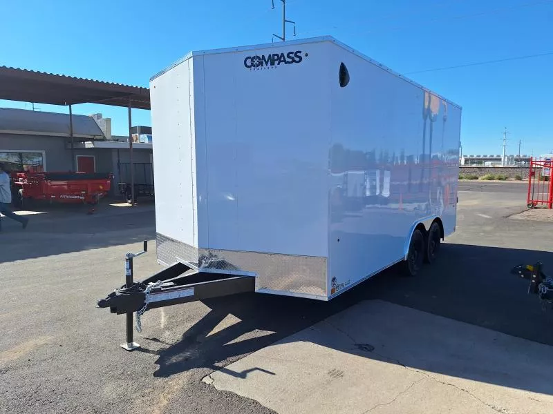2026 Compass 16x8.5 Indigo DLX Car Hauler, 7K GVWR, Ramp Door Other Trailer