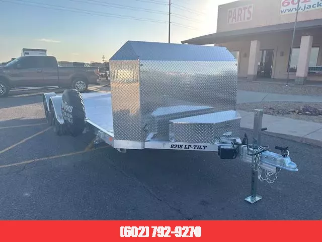 2025 Aluma 16x82 Tandem Axle, 7K GVWR, Low Profile, Tilt (8216LP-TILT) Equipment Trailer 1752700231