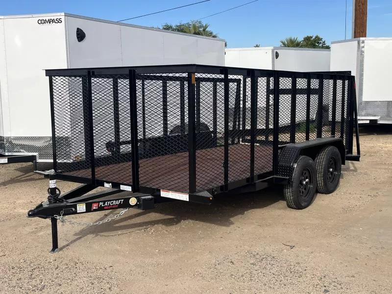 2026 Sun Country 14x83 SU Tandem Axle, 4' Raised and Expanded Sides, 7K GVWR, Ramp Gate, Wrap Tongue, Spare Mount Other Trailer