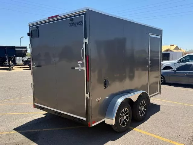 2025 Compass 12x7 Indigo DLX, 7K GVWR, Ramp Door Cargo / Enclosed Trailer