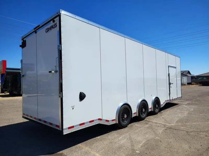 2026 Compass 28x8.5 Jasper SE Car Hauler, Triple Axle, 12" Extra Height, 21K GVWR, Ramp Door Other Trailer