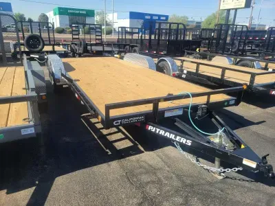 2026 PJ Trailers 18x83x4" Channel Tandem Axle 7K GVWR, Carhauler Cargo / Enclosed Trailer