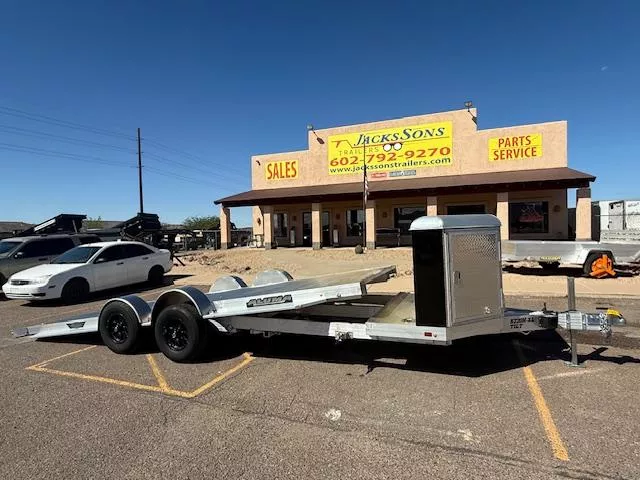 2026 Aluma 20x82 All Aluminum, 10K GVWR, Tandem Axle, Tilt-8220H-LP-TILT-TA-EL-R Equipment Trailer