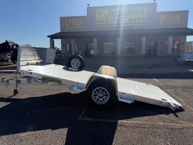 2026 Aluma 14x82 All Aluminum, 5.2K GVWR, Heavy Single Axle, Tilt-8214H-TILT-S-EL-RTD Equipment Trailer