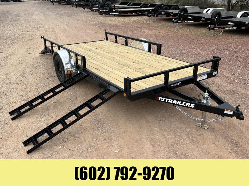 2024 pj trailers 14 x77 single axle channel utility trailer in new