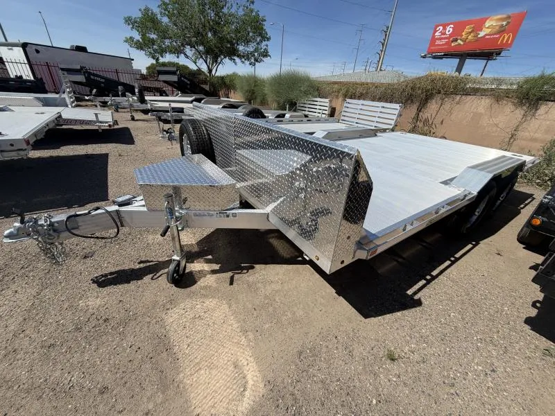 2027 Aluma 16x102 All Aluminum Wide Body, 10K GVWR, Heavy Tandem Axle, Electric Brake, Drive-Over-Fenders, Ramps, RTD (WB16H-TA-EL-DOF-R-RR-RTD) Other Trailer