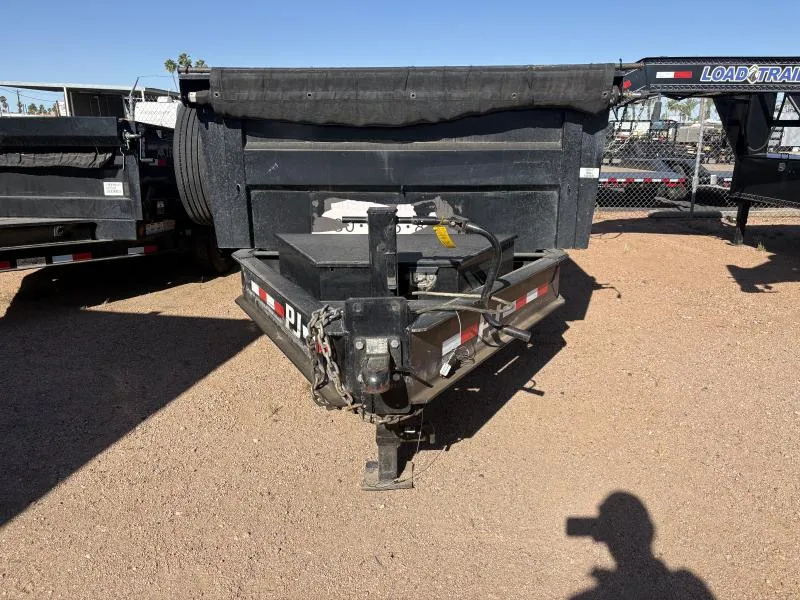 2021 PJ Trailers 7x16, 2x10k Axles, 3' Sides, 6" Cylinder Dump Trailer