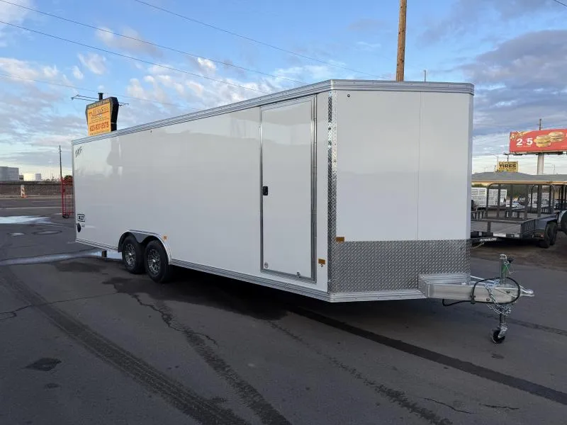 2026 ALCOM 24x8.5 All Aluminum XLT-P Car Hauler, Elite Escape Door, 10K GVWR, Ramp Door Other Trailer