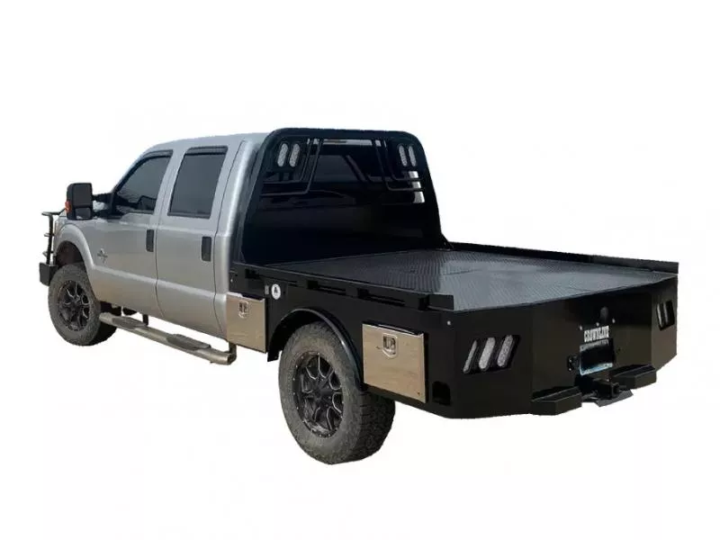 2025 Crownline (Hay Beds) Crownline SKS57 Skirted, Single-Wheel, Long Bed (8′ 6″ x 84″-57″ CTA) Flat Decks