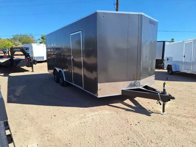 2026 Compass 20X8.5 Indigo DLX, 10K GVWR, Ramp Door Cargo / Enclosed Trailer