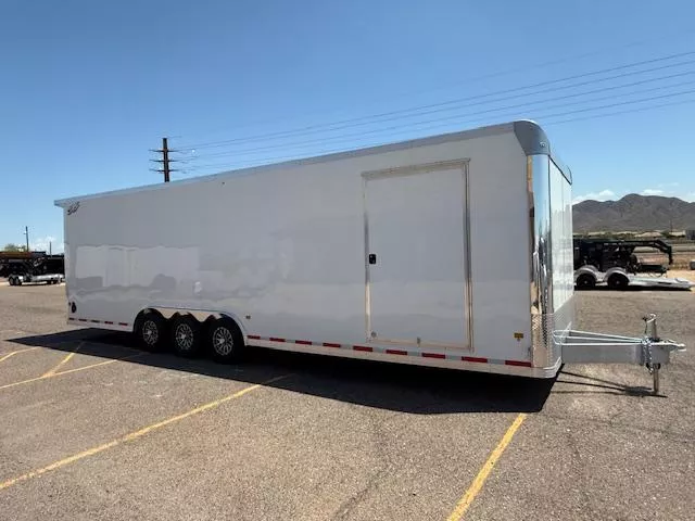 2026 ALCOM 30x8.5 All Aluminum NXT Car Hauler, 15K GVWR, Ramp Door Cargo / Enclosed Trailer