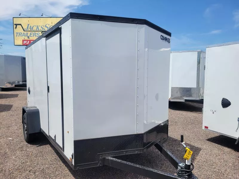 2026 Compass 12x6 Indigo DLX, 3K GVWR, Ramp Door Cargo / Enclosed Trailer