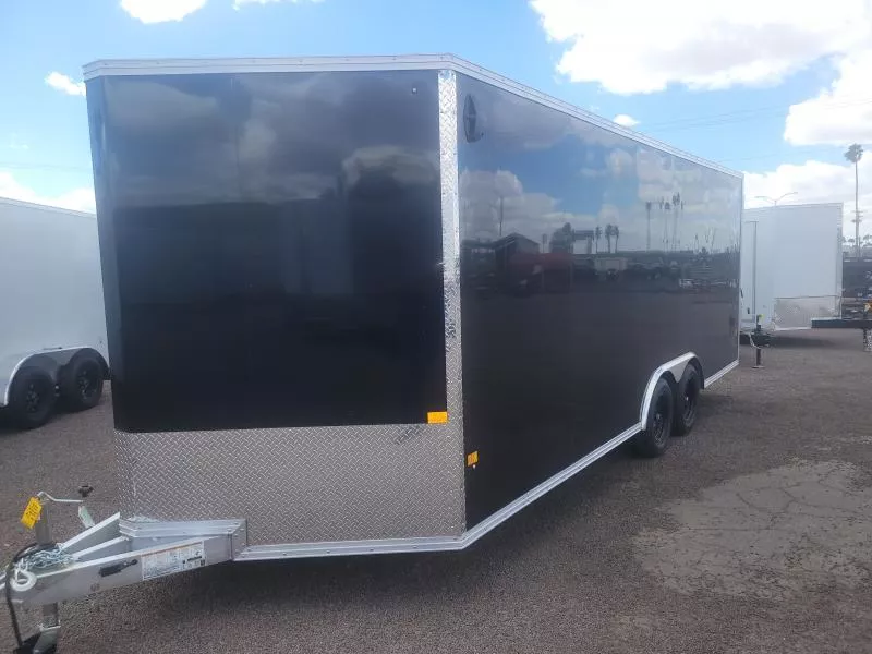 2025 ALCOM 20x8.5 All Aluminum XLT-P Car Hauler 7K GVWR, Ramp Door Cargo / Enclosed Trailer