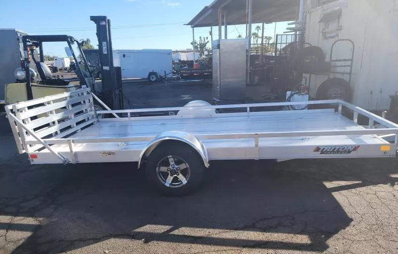 2025 Triton Trailers 14X81  FIT Utility, Single Axle, Aluminum Wheels Utility Trailer